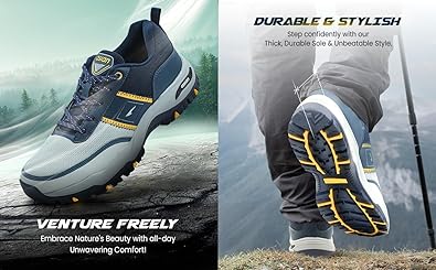 ASIAN Men's Everest-02 Sports Trekking & Hiking,Walking Shoes with Rubber Outsole & Memory Foam Insole Lace-Up Shoes for Men's & Boy's